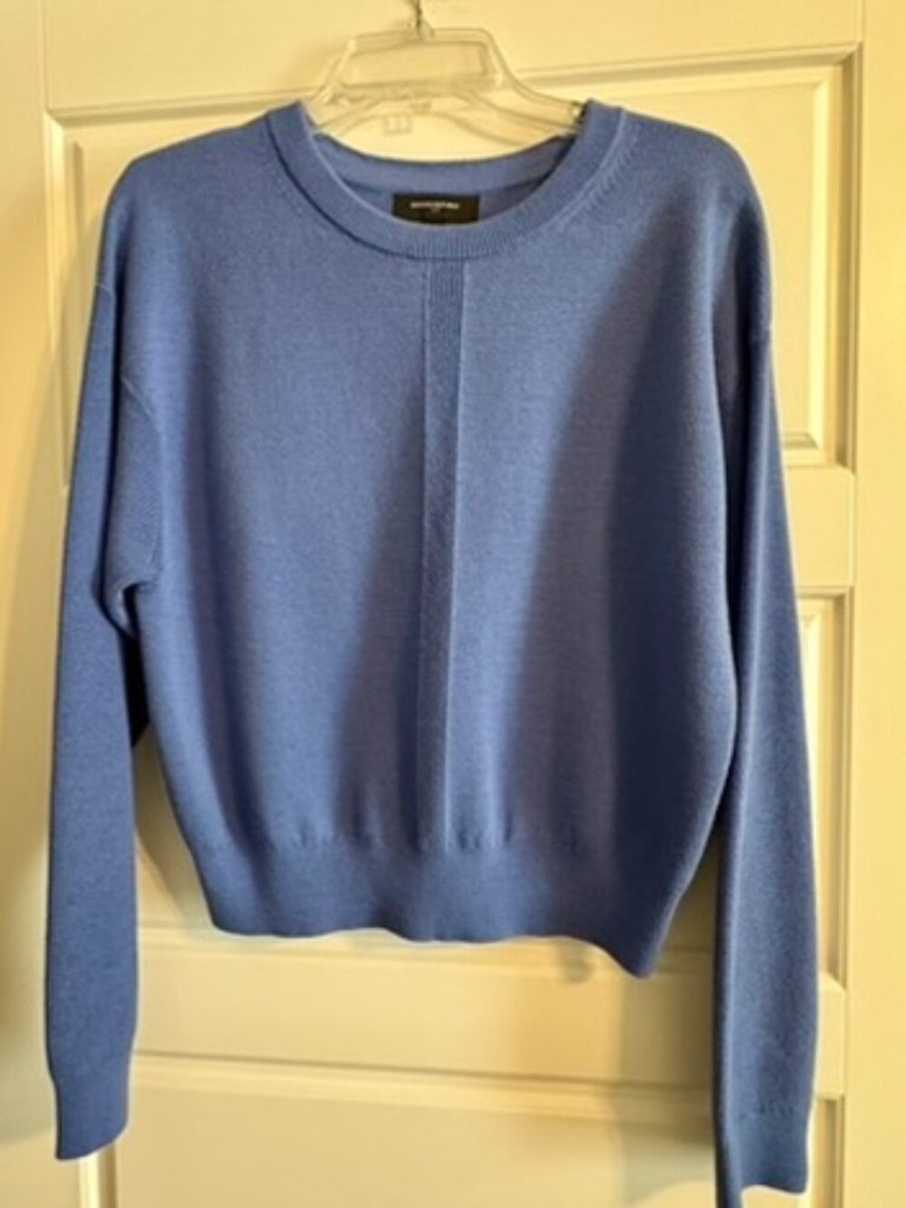 NWT Banana Republic blue crew neck sweater Sz L